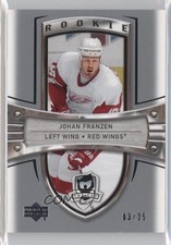2005-06 Upper Deck The Cup Platinum Parallel /25 Johan Franzen #116 Rookie RC