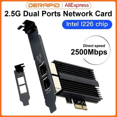 Intel I226-V PCIE auf RJ45 Netzwerkadapter 2,5G Gigabit Ethernet 100/1000/2500Mbp