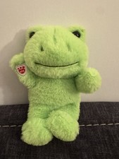 Build A Bear Mini Buddies Beans Spring Green Frog Plush 7" BABW B34