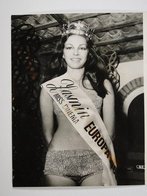 Francois Pavaran Miss Cinema Europe Beauty Contest Italy 1969 Vintage Pressefoto