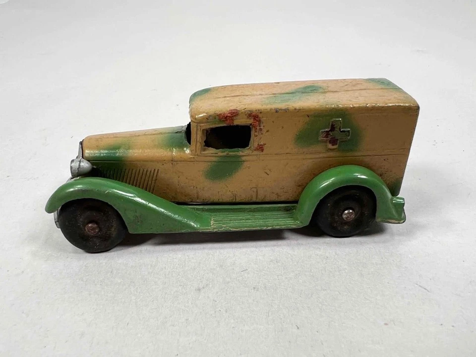 Rare Antique Tootsietoy USA #0809 Graham Army Camouflage Ambulance Model Car - Image 4 of 4