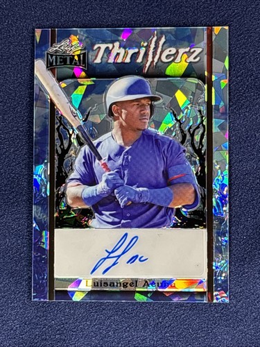 2023 Luisangel Acuna 1/1 Auto Leaf Metal Thrillerz Crystal #T-LA1 New York Mets