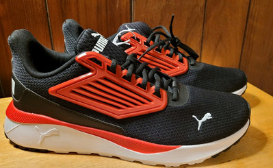 PUMA Pacer Black red Sports Training Sneakers Shoes Mens 10.5. New 