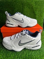 Size 12 - Nike Air Monarch IV White Navy 415445 102 Brand new