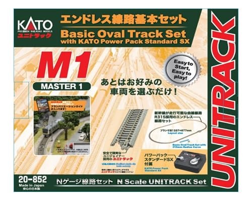 KATO N Gauge M1 Endless Track Basic Set Master 1 20-852 Railway Model Rail Set 2