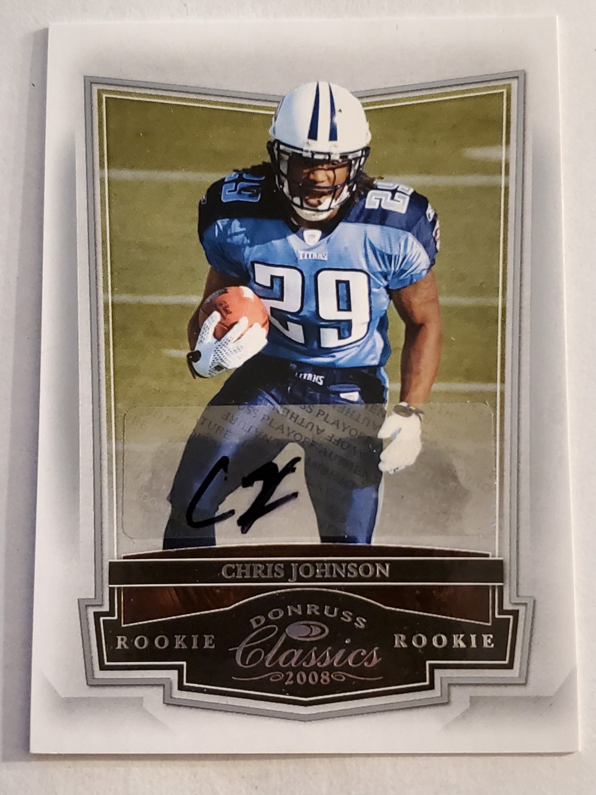 Chris Johnson Donruss Classics #230 Autograph