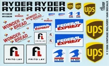 Gofer Racing 1:25 Delivery Van Decals