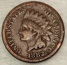 1882 Indian Head Cent Penny 1C # - VG/F - #14774