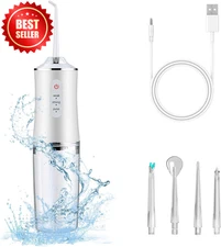 Electric Water Flosser Cordless 3 Modes 4 Tips Portable Rechargeable US
