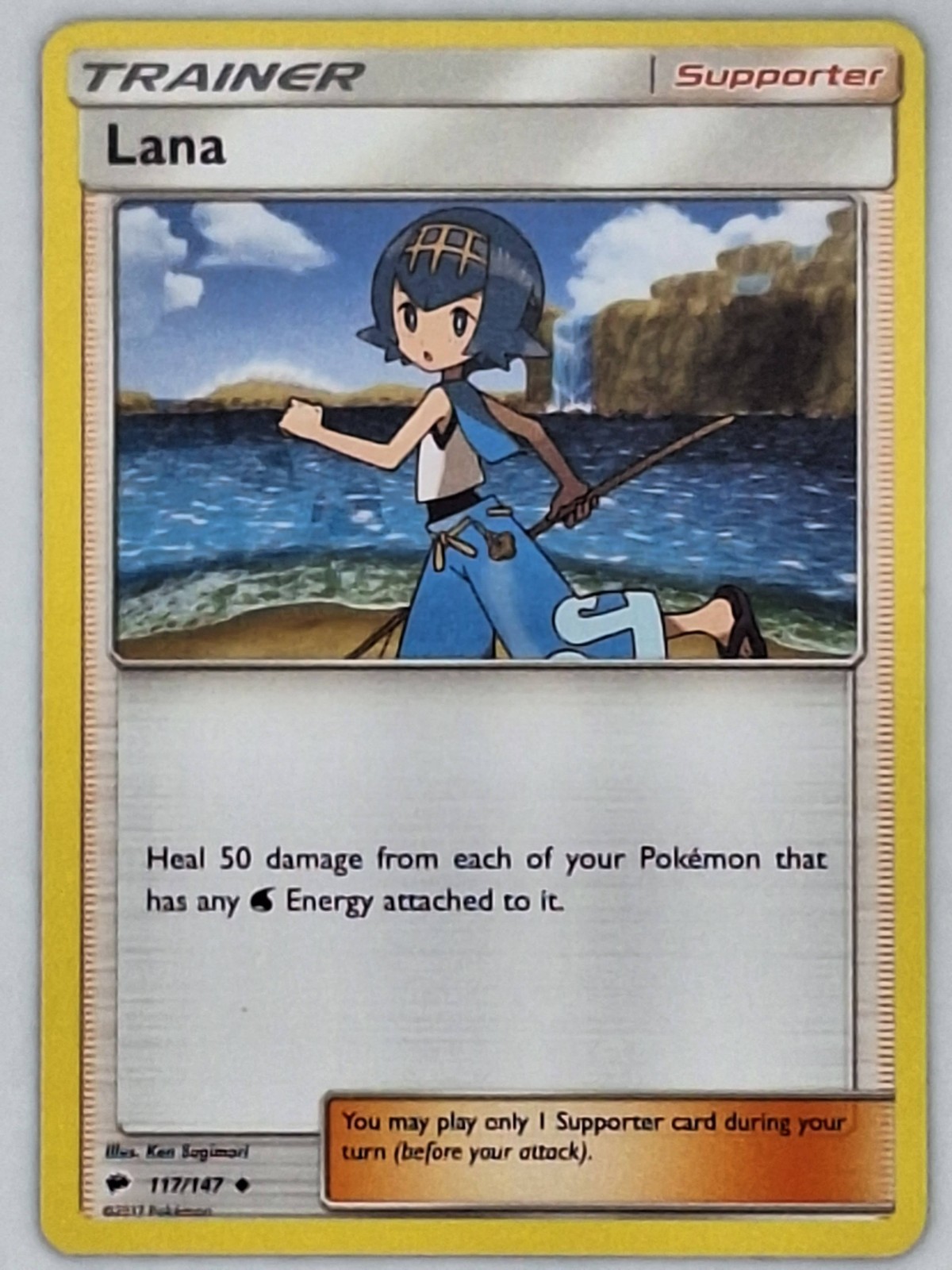 Lana 117/147 Pokemon - Sun & Moon Burning Shadows MP