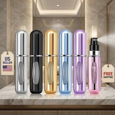 6pc Refillable Perfume Atomizer 5ml Bottle Travel Portable Pocket Scent Sprayer 