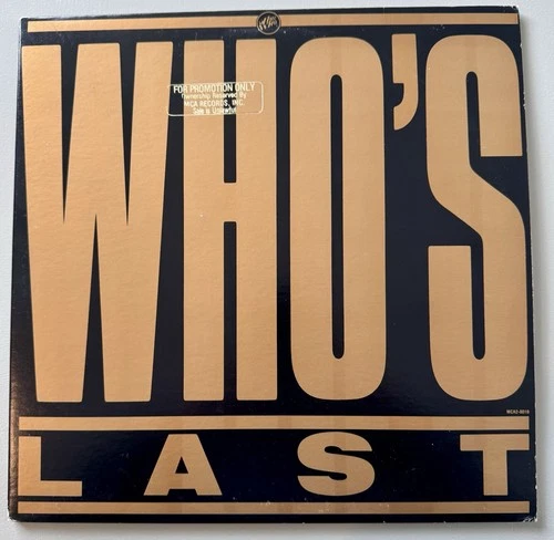 The Who - Who's Last - 1984 Vinyl Bi-Fold Double LP Record Album