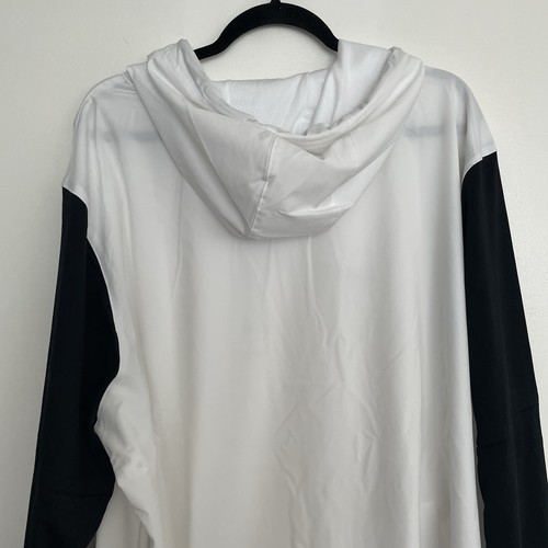 Men’s Nike Pregame Player Jacket White w/ Black Sleeves Size XXL FJ9536-100 - Picture 5 of 8