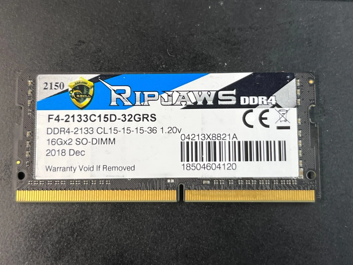 G. SKILL SO-DIMM Computer Memory (RAM) 32 GB Total Capacity for