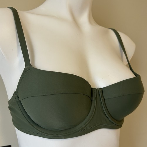 Aerie Cheekiest Bikinihose zum Binden XS & gefüttert Bügel Bikini Oberteil 34B Grün Set - Bild 3 von 7