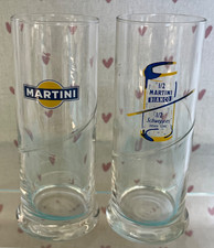 Pair of Martini Glasses. Highball. Advertising. Promotion Ex Con