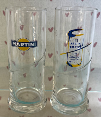 Paar Martini Gläser. Highball. Werbung. Promotion Ex Con