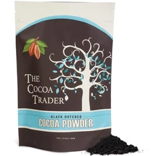 The Cocoa Trader – Black Cocoa Powder For Baking 1Lb – Darkest Dutch P