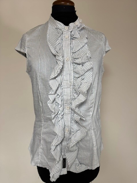 Camicia donna rouches s/m Manila Grace misto cotone tg.42