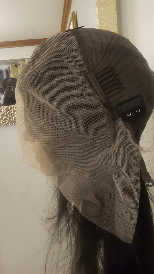 new High Quality regular Top 24" straight 100% Virgin Human Hair Lace front Wig - Image 4 of 4