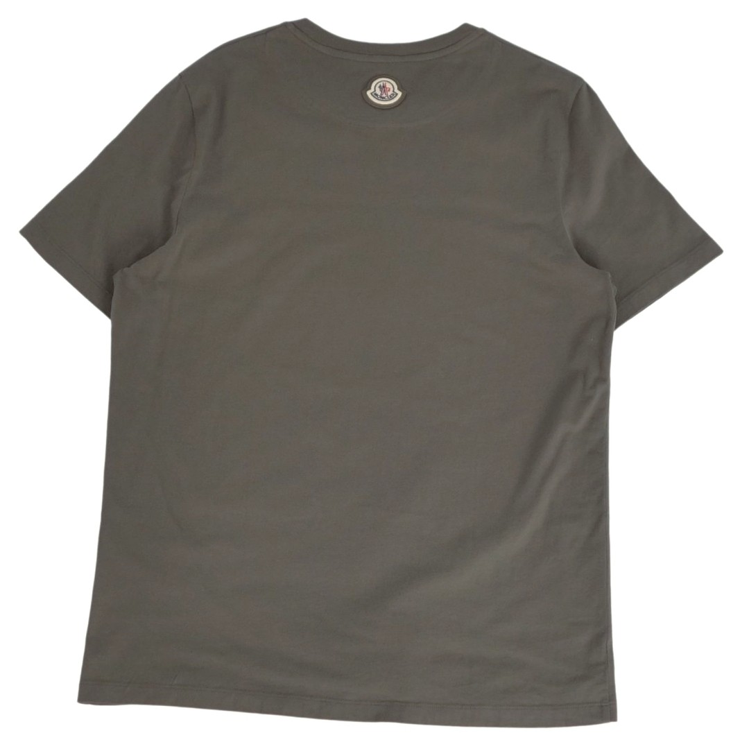 Moncler T-shirt 2022 Top Short Sleeve Cotton Men's S Khaki Gray Used MOLO-0 thumbnail 3