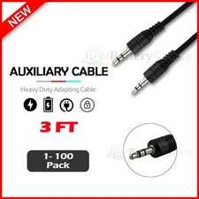 3.5mm Male to Male Stereo Audio AUX Cable Headphone Car iPhone MP3 Speaker lot