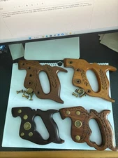 Disston saw handle(2) with saw screws, 2 SawHadles with screws?