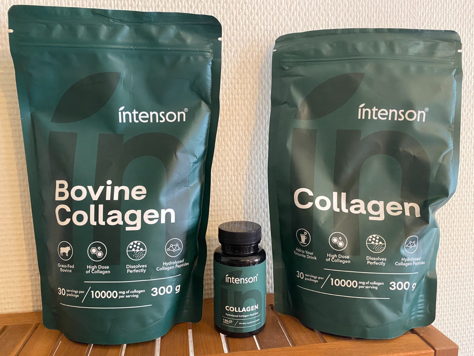 Collagène en poudre Intenson 600g et 120 comprimés cure de 100 portions