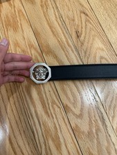Versace Medusa Buckle Leather belt