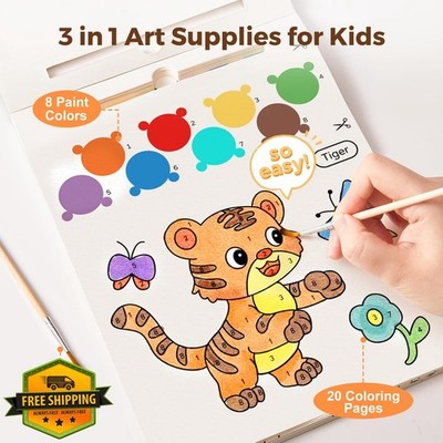 Jar Melo Paint with Water Books Toddler Mess Free Art Craft Brush Animals