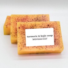Kojic Acid Soap Dark Spot Whitening Turmeric Skin Bleaching Lightening 100G x2