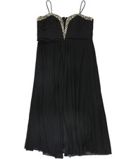 B&A Womens Embellished A-line Dress, Black, Plus Size, 14W