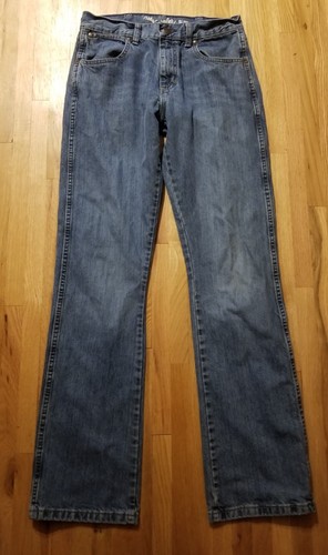 Wrangler RETRO Mens 30 x 34" Slim Boot Blue Denim Jeans 100% Cotton 77MWZWO - Picture 4 of 10