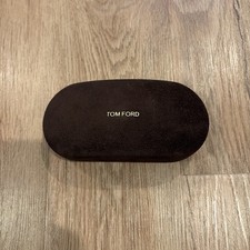 Tom Ford Brown Suede Hard Case for Glasses or Sunglasses Portable Unisex