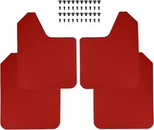 Red Racing Sport Universal Mud Flaps for Car Pickup SUV Van Truck 4pcs/set Red