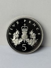 1988 Proof 5p Pence Uncirculated Coin Large Style Five Brilliant Uncirc Bunc Bu
