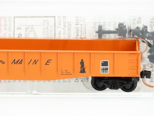N Scale Micro-Trains MTL 46180 B&M Boston & Maine "Minuteman" 50' Gondola #9066 - Picture 3 of 8