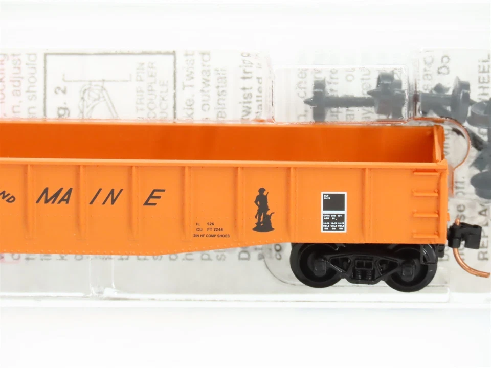 N Scale Micro-Trains MTL 46180 B&M Boston & Maine "Minuteman" 50' Gondola #9066 - Image 3 of 4