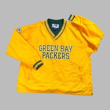 Vintage NFL Pro Line Champion XL Green Bay Packers Pullover Windbreaker Lined