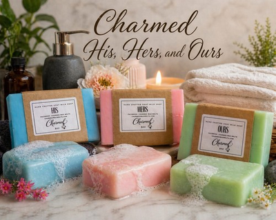 #ad #ad Charmed His Hers and Ours Premium Goat Milk Soap 3 5 oz bars $19.95