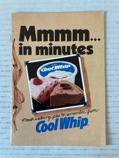 Mmmm... in Minutes Cool Whip Pies 1981 General Foods Recipe Booklet Vintage PB