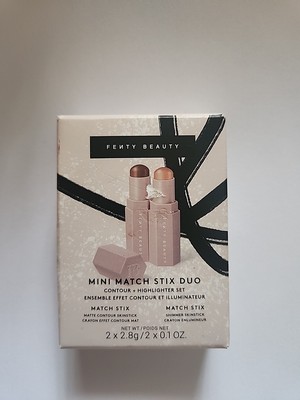 Fenty Beauty MINI Match Stix Duo Contour And Highlighter Set 2x0.1 Oz New