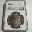 1885 Morgan Silver Dollar NGC Graded AU Details Cleaned