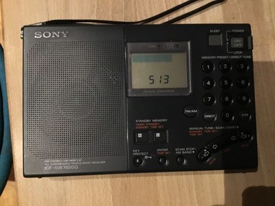 Sony ICF-SW7600G Weltempfänger Radio (FM AM, MW KW)