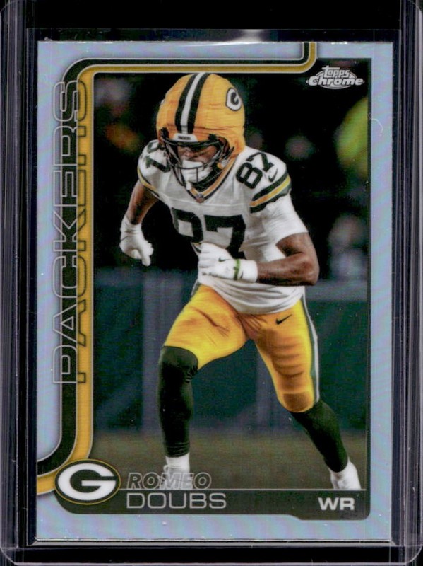 2025 Topps Chrome Romeo Doubs Refractor #106 Packers