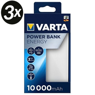 3x Varta Power Bank 10.000 mAh USB C 3 LED Ladestandanzeige 3 7 V B WARE