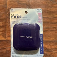 MAYBELLINE Shine Free Matte Finish POWDER  NATURAL BEIGE 115 ~ NEW SEALED