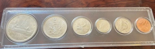 1965 Canada Proof-Like Silver Set – 6 Coins – 80% Silver