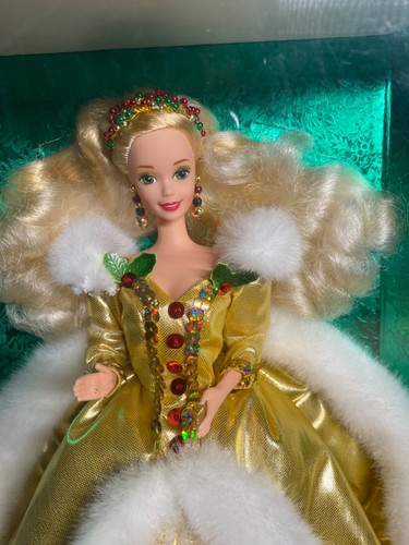 Vintage Happy Holidays Barbie Doll 1994 Mattel 12155 Special Edition NRFB - Picture 4 of 12