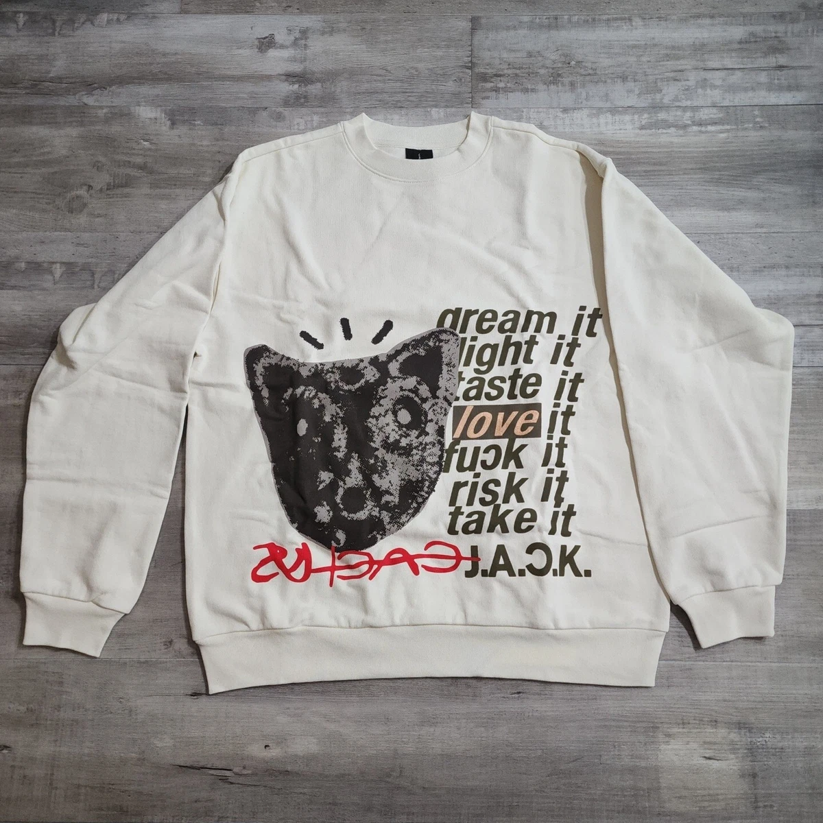 Travis Scott DLTLFRT Crewneck- SIZE L